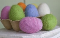 Crafts Felted Eggs